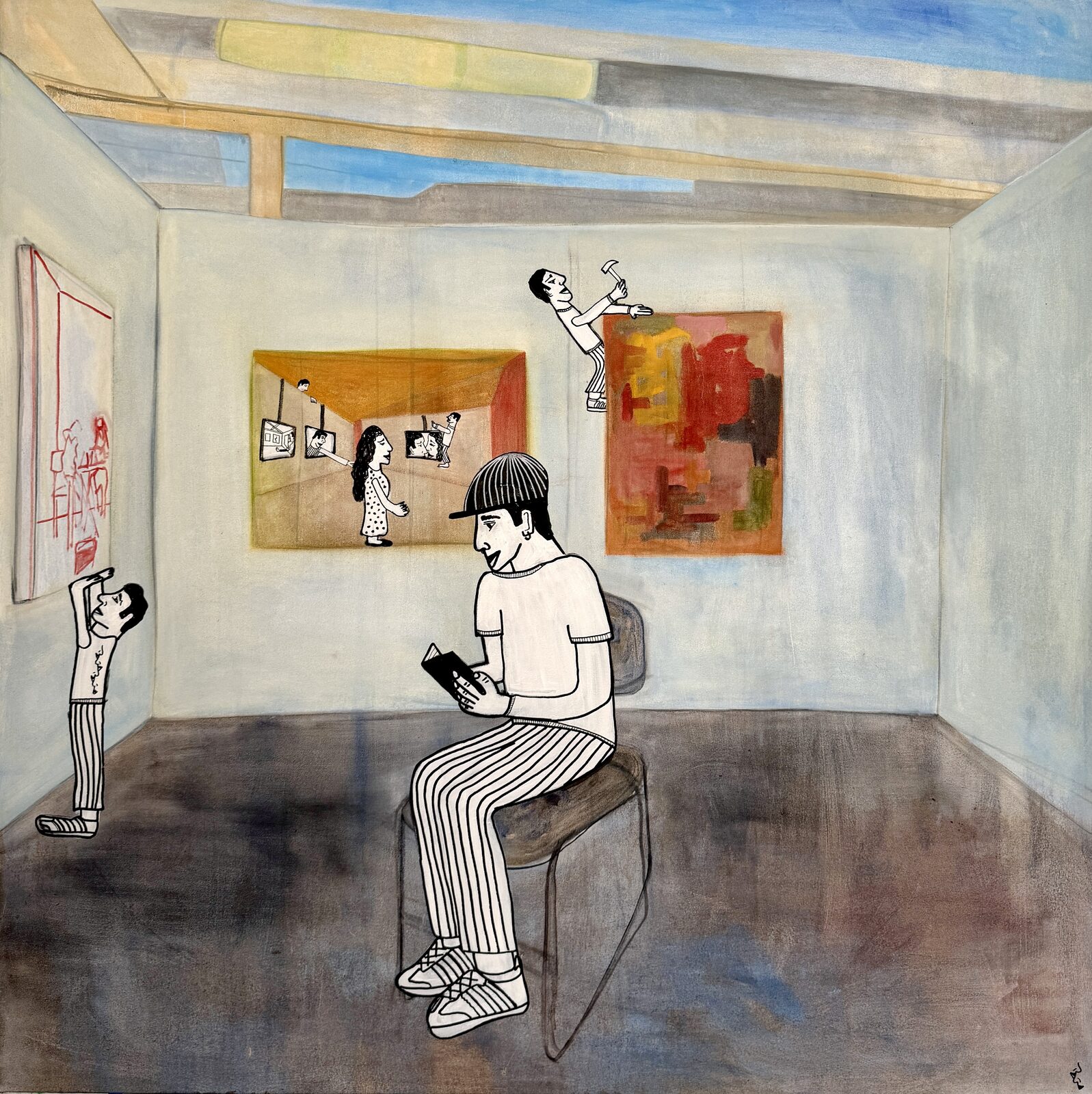 Katzman visits the studio